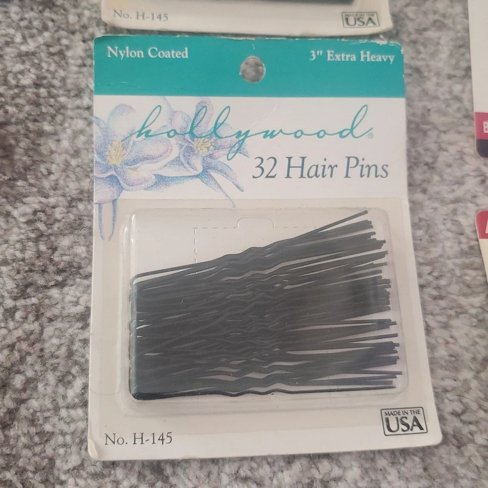 Assortment Of Hair Pins And Hair Nets In Black NWT